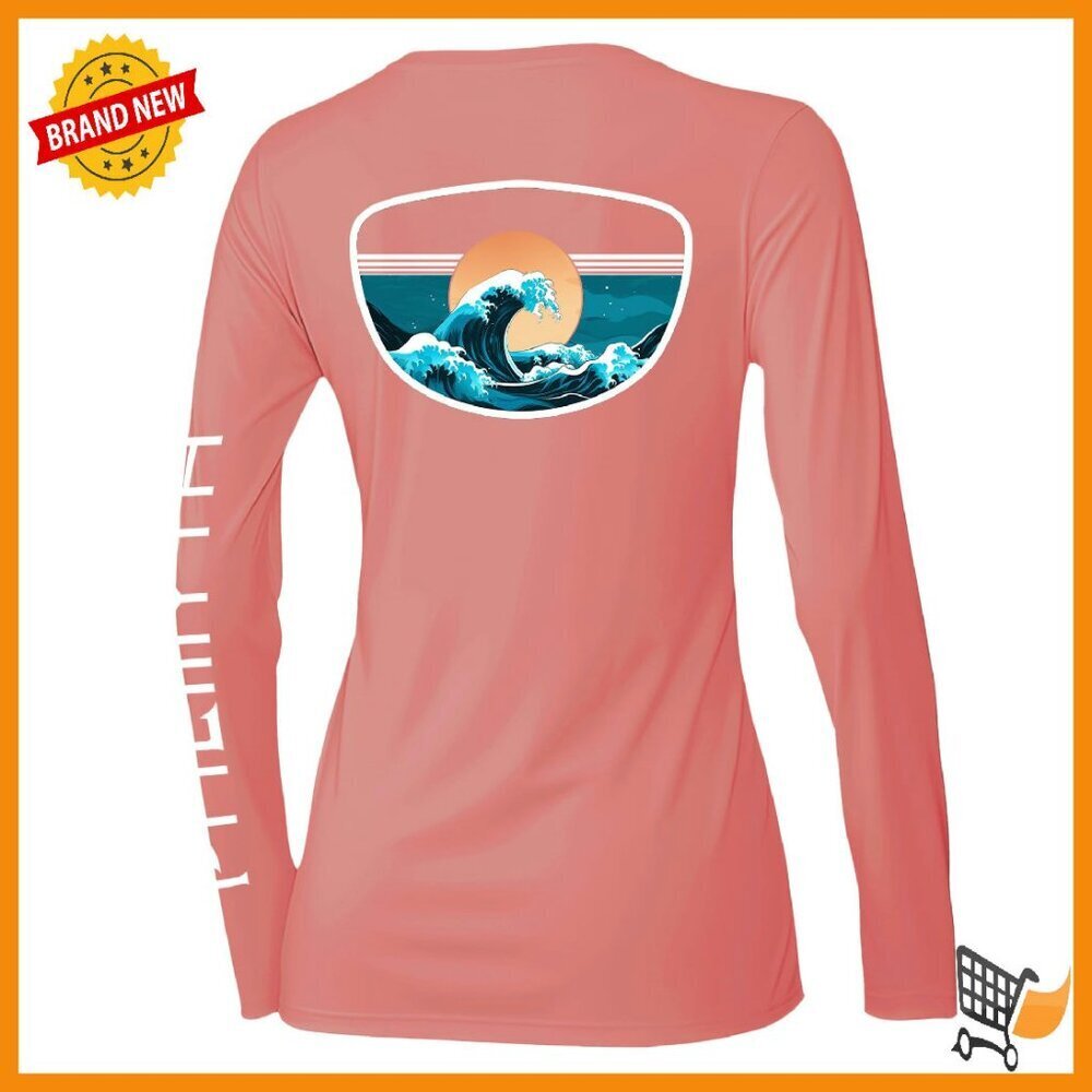 UPF 50+ Sun Protection Long Sleeve Fishing Shirt with Thumb Holes
